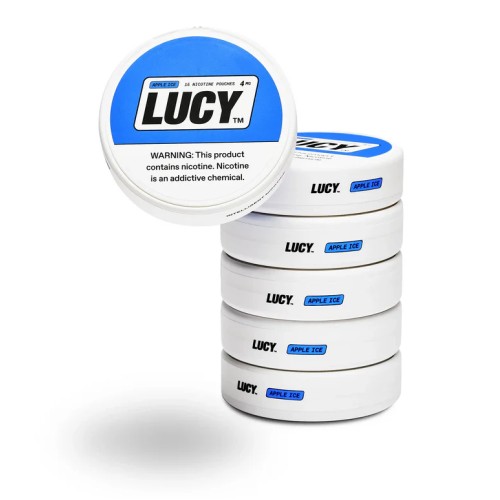 LUCY 15PC NICOTINE POUCHES 4MG- APPLE ICE