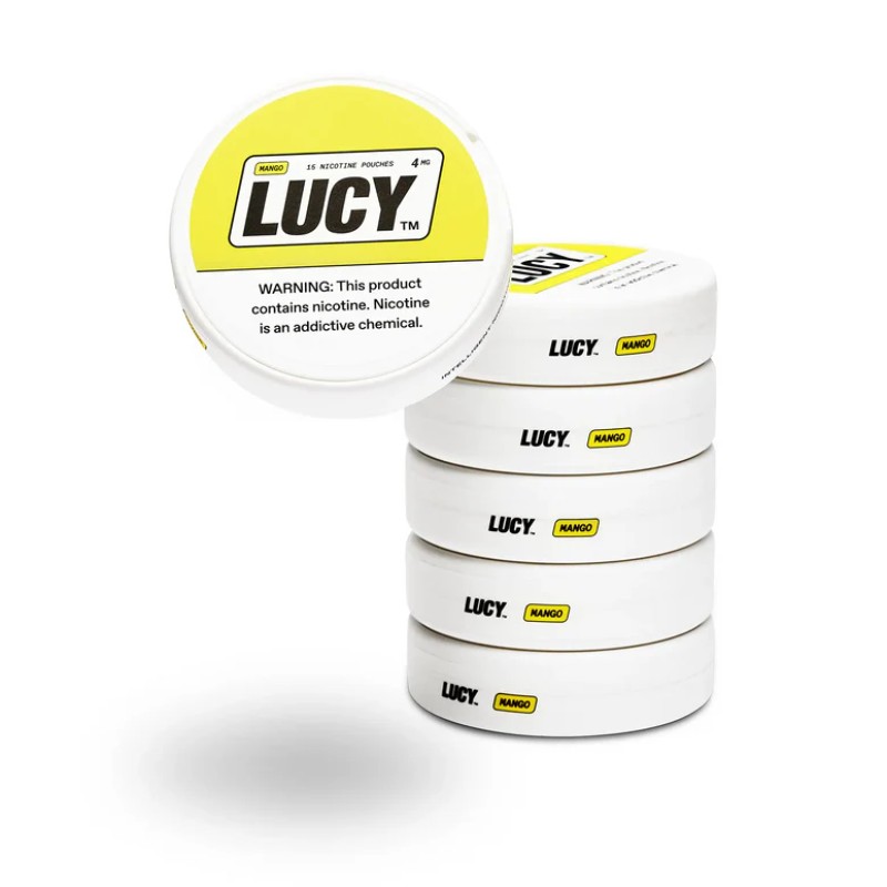 LUCY 15PC NICOTINE POUCHES 4MG- MANGO