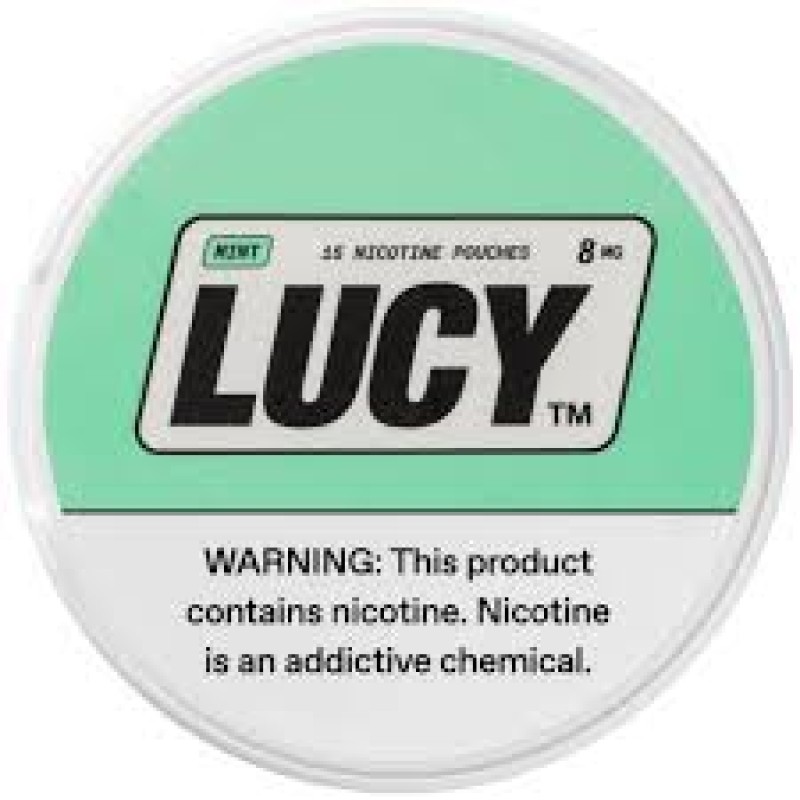 LUCY 15PC NICOTINE POUCHES 8MG- MINT
