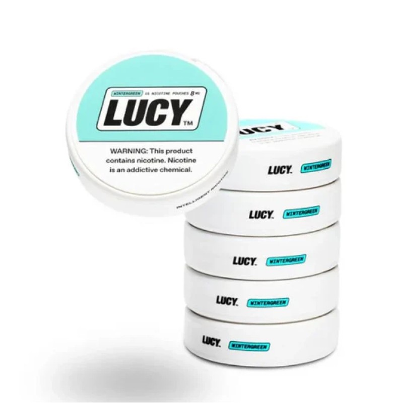 LUCY 15PC NICOTINE POUCHES 8MG- WINTERGREEN