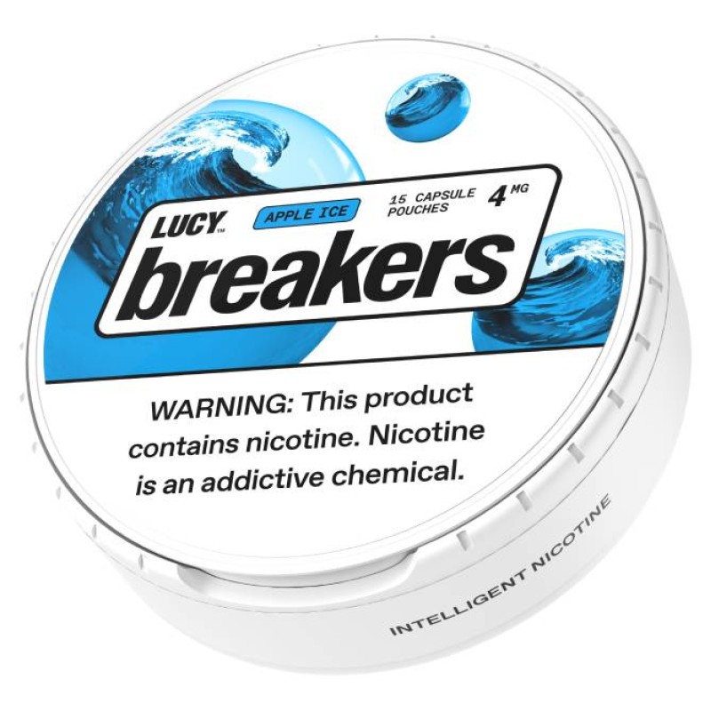 LUCY BREAKERS 15PC NICOTINE POUCHES 4MG- APPLE ICE