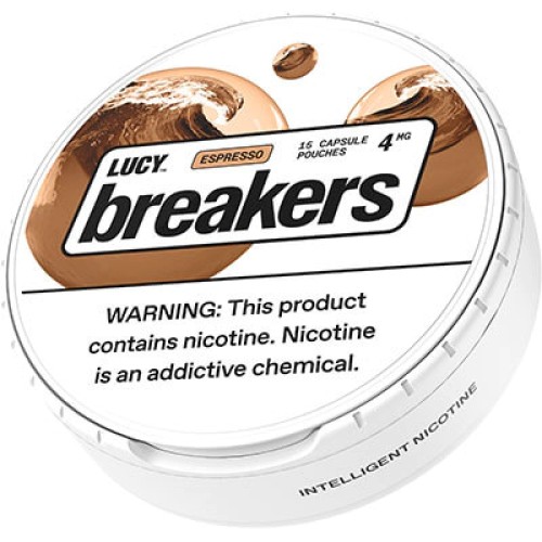 LUCY BREAKERS 15PC NICOTINE POUCHES 4MG- ESPRESSO