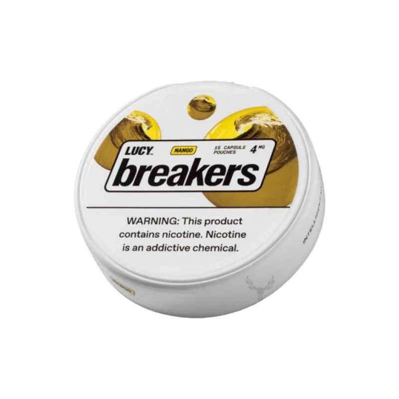 LUCY BREAKERS 15PC NICOTINE POUCHES 4MG- MANGO