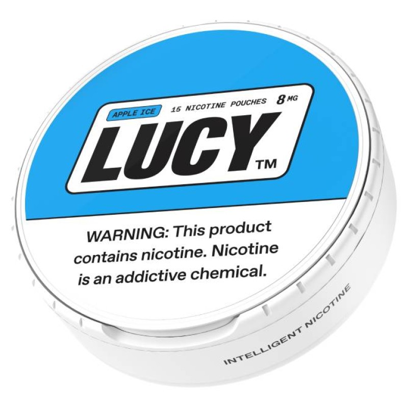 LUCY BREAKERS 15PC NICOTINE POUCHES 8MG- APPLE ICE