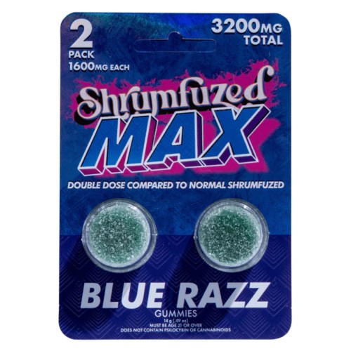 MAX SHRUMFUZED 2PK 1600MG BLUE RAZZ