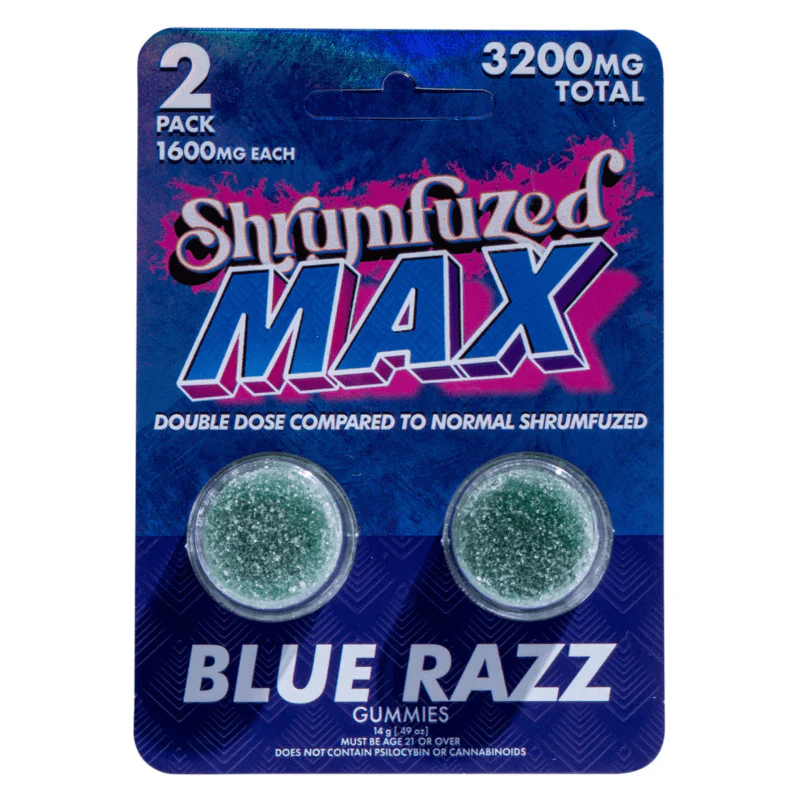 MAX SHRUMFUZED 2PK 1600MG BLUE RAZZ