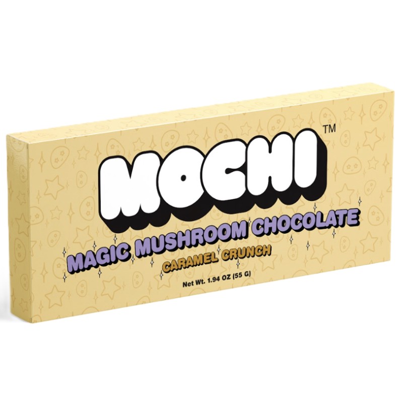 MOCHI MAGIC MUSHROOM CHOCOLATE BAR- CARAMEL CRUNCH