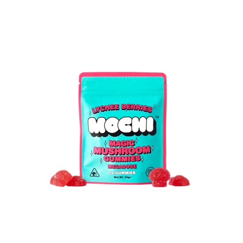 MOCHI MAGIC MUSHROOM GUMMIES MEGADOSE- LYCHEE BERRIES