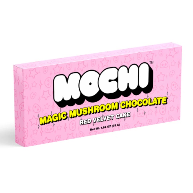 MOCHI MAGIC MUSHROOM CHOCOLATE BAR- RED VELVET CAKE