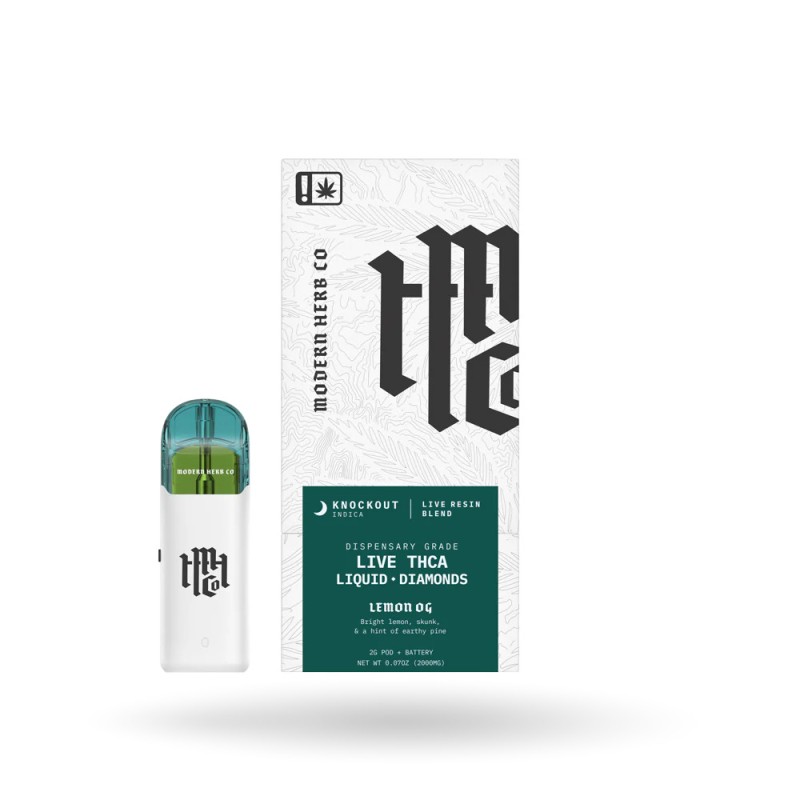 MODERN HERB CO LIVE THCA + LIQUID DIAMONDS 2G PODS- LEMON OG (I)