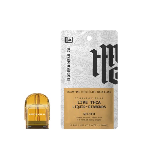 MODERN HERB CO LIVE THCA + LIQUID DIAMONDS 2G STARTER KIT- GELATO (H)