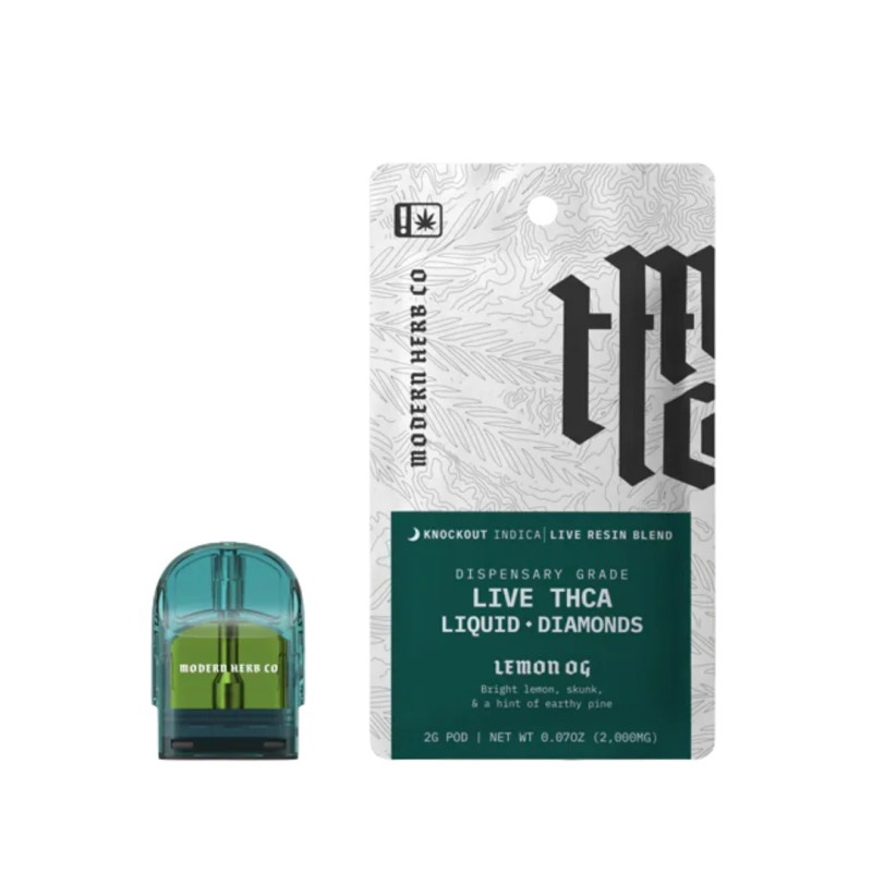 MODERN HERB CO LIVE THCA + LIQUID DIAMONDS 2G STARTER KIT- LEMON OG (I)