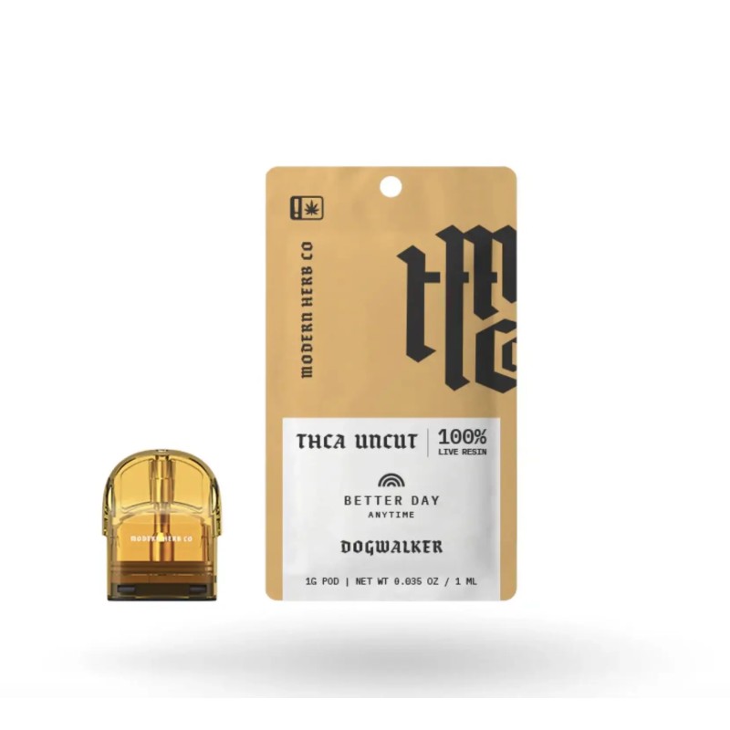 MODERN HERB CO LIVE UNCUT THCA POD REFILL 6PC/PK- BETTER DAY DOG WALKER