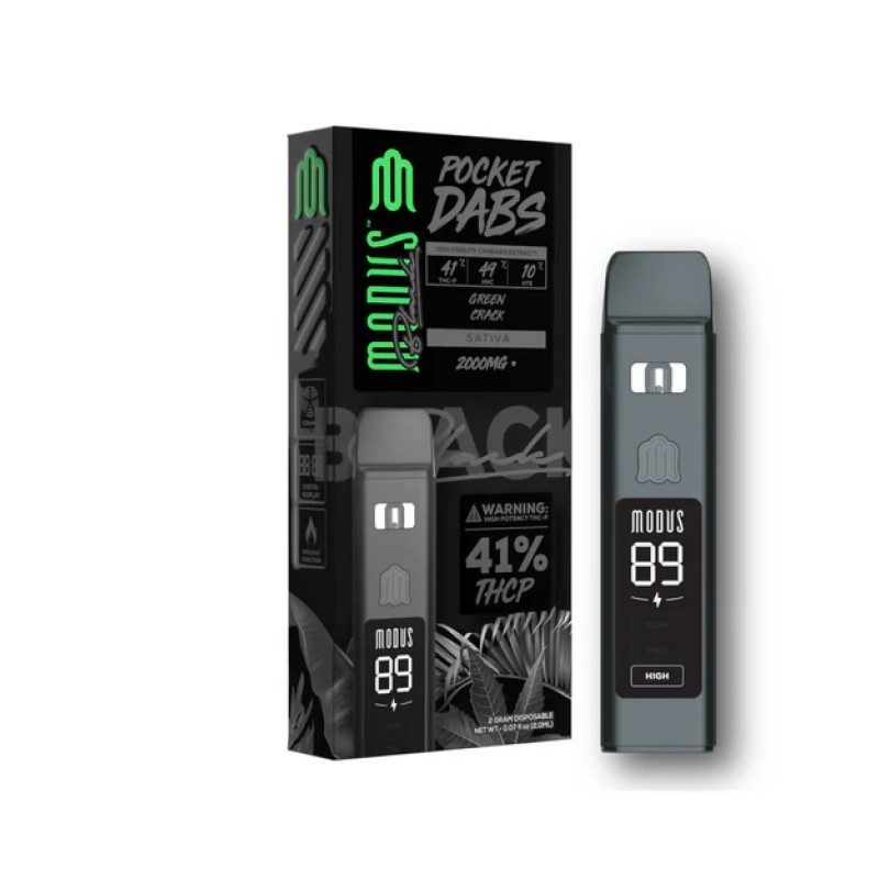 MODUS BLACK POCKET DABS 2G - GREEN CRACK (S)
