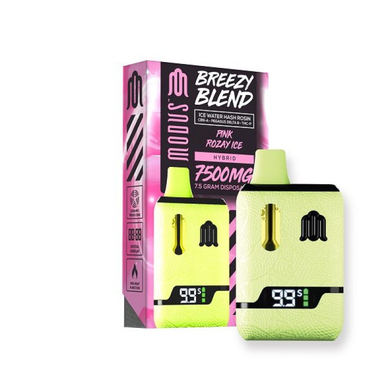 MODUS BREEZY BLEND 7500MG/5CT- PINK ROZAY ICE (H)