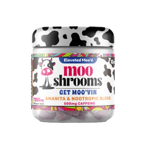 MOO SHROOMS AMANITA & NOOTROPIC BLEND MUSCARIA GUMMIES- GET MOO 'VIN