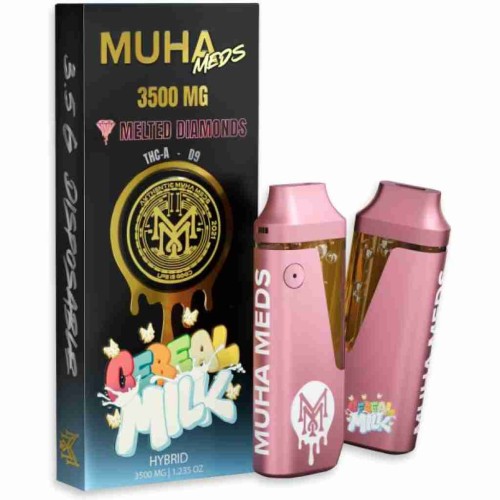 MUHA MEDS DISPO MELTED DIAMONDS 3.5G- CEREAL MILK (H)