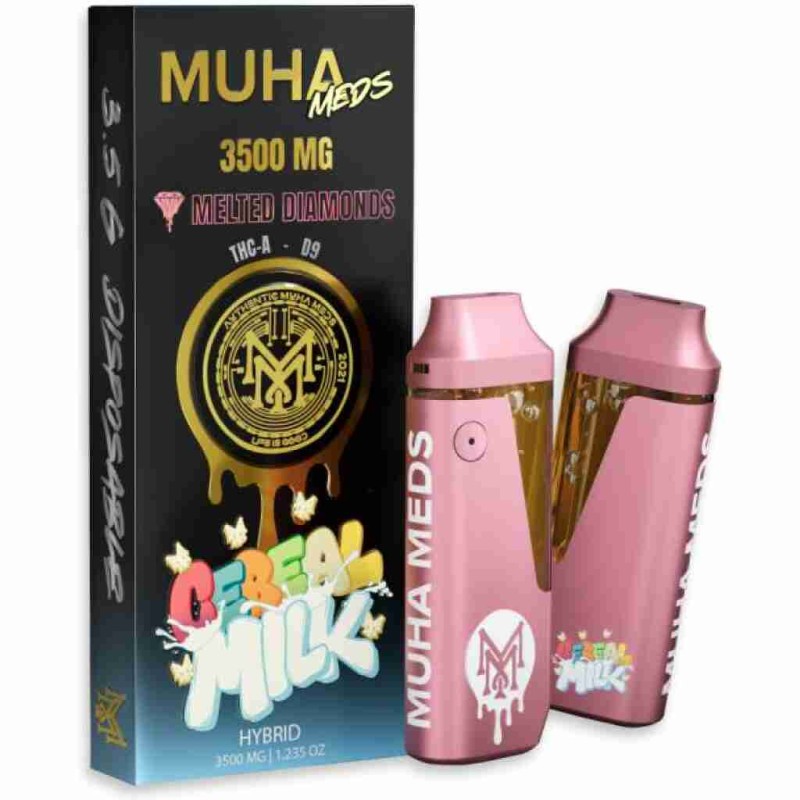 MUHA MEDS DISPO MELTED DIAMONDS 3.5G- CEREAL MILK (H)