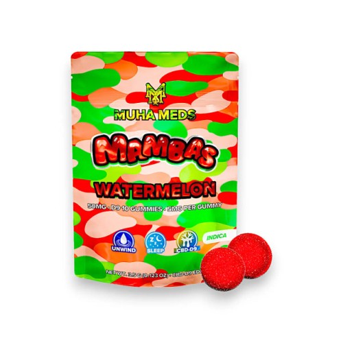 MUHA MEDS MAMBAS 3G LIVE RESIN GUMMIES - WATERMELON (I)