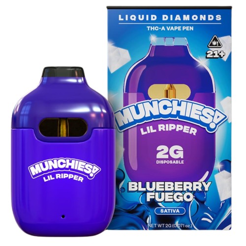 MUNCHIES LIL RIPPER 2G THCA VAPE PEN- BLUEBERRY FUEGO (S)