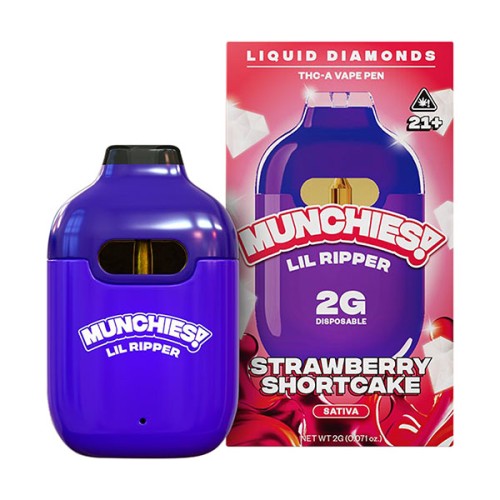 MUNCHIES LIL RIPPER 2G THCA VAPE PEN- STRAWBERRY SHORTCAKE (S)