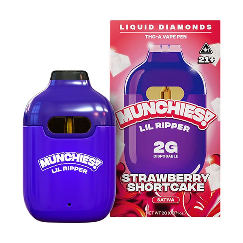 MUNCHIES LIL RIPPER 2G THCA VAPE PEN- STRAWBERRY SHORTCAKE (S)