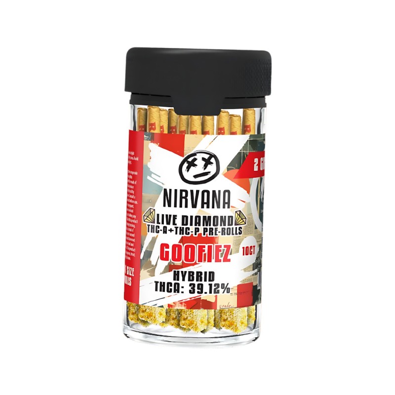 NIRVANA 2GM PRE-ROLLS 10CT JARS - GOOFIEZ (H)