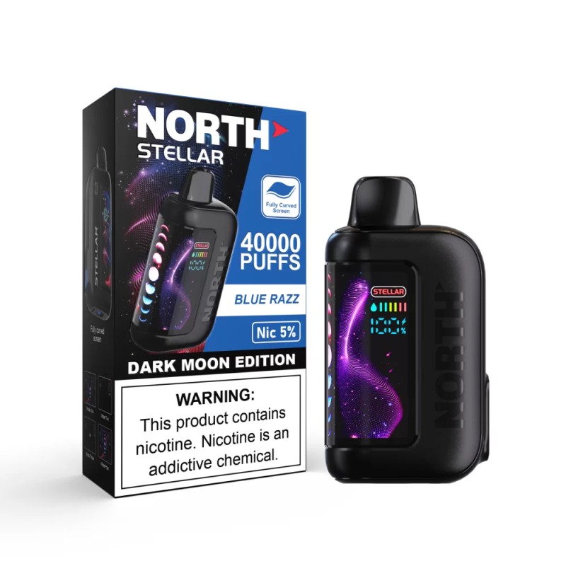NORTH STELLAR DARK MOON EDITION 40000 PUFFS - BLUE RAZZ