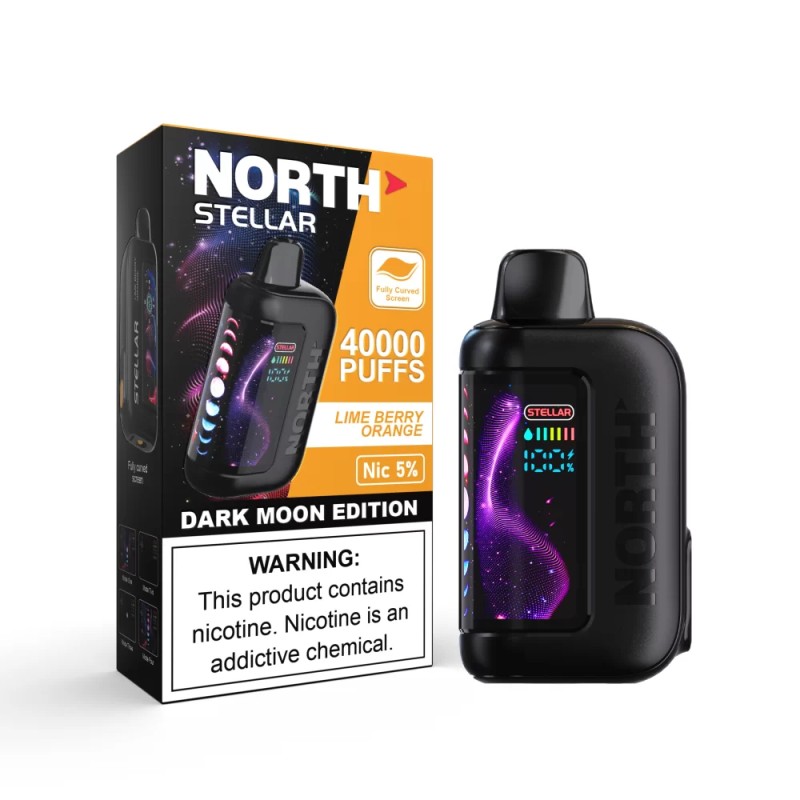 NORTH STELLAR DARK MOON EDITION 40000 PUFFS - LIME BERRY ORANGE