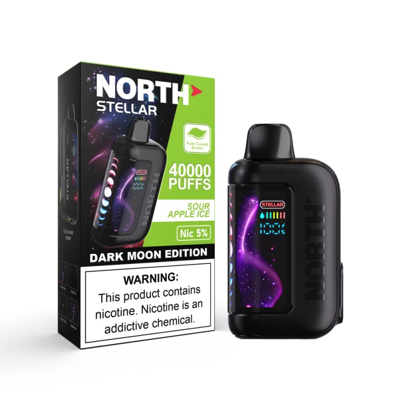NORTH STELLAR DARK MOON EDITION 40000 PUFFS - SOUR APPLE ICE