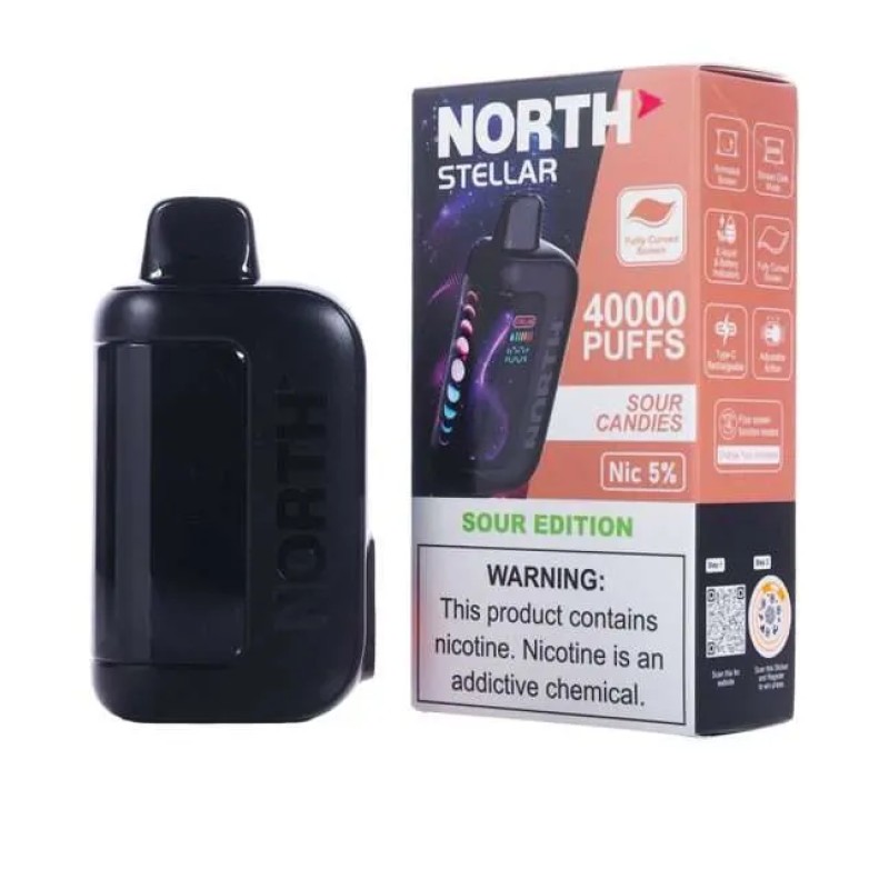 NORTH STELLAR SOUR EDITION 40000 PUFFS - SOUR CANDIES