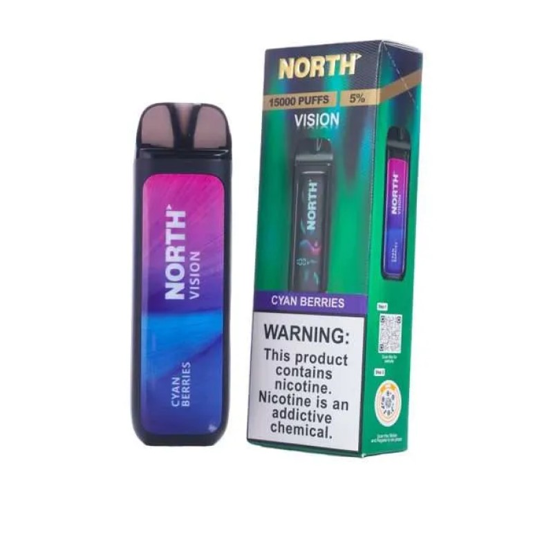 NORTH VISION 15000 PUFFS - CYAN BERRIES