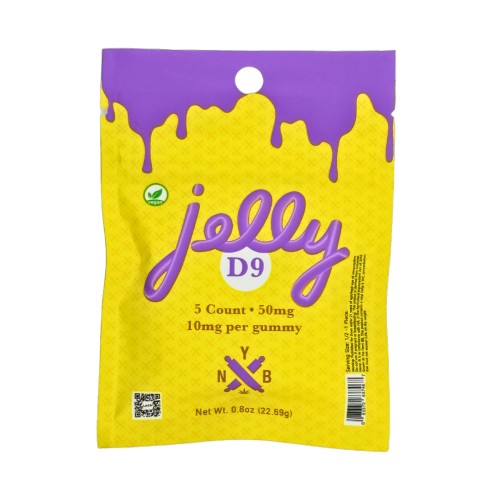 NYB JELLY D9 1500MG 5CT/50MG GUMMIES- MIXED FRUIT