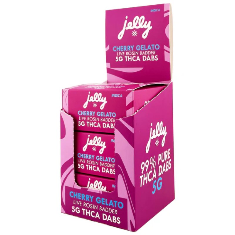 NYB JELLY PURE THCA DABS LIVE ROSIN BADDER 5G- CHERRY GELATO