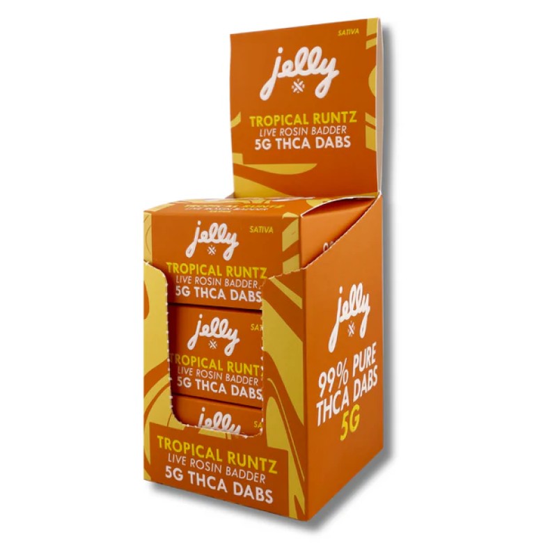 NYB JELLY PURE THCA DABS LIVE ROSIN BADDER 5G- TROPICAL RUNTZ