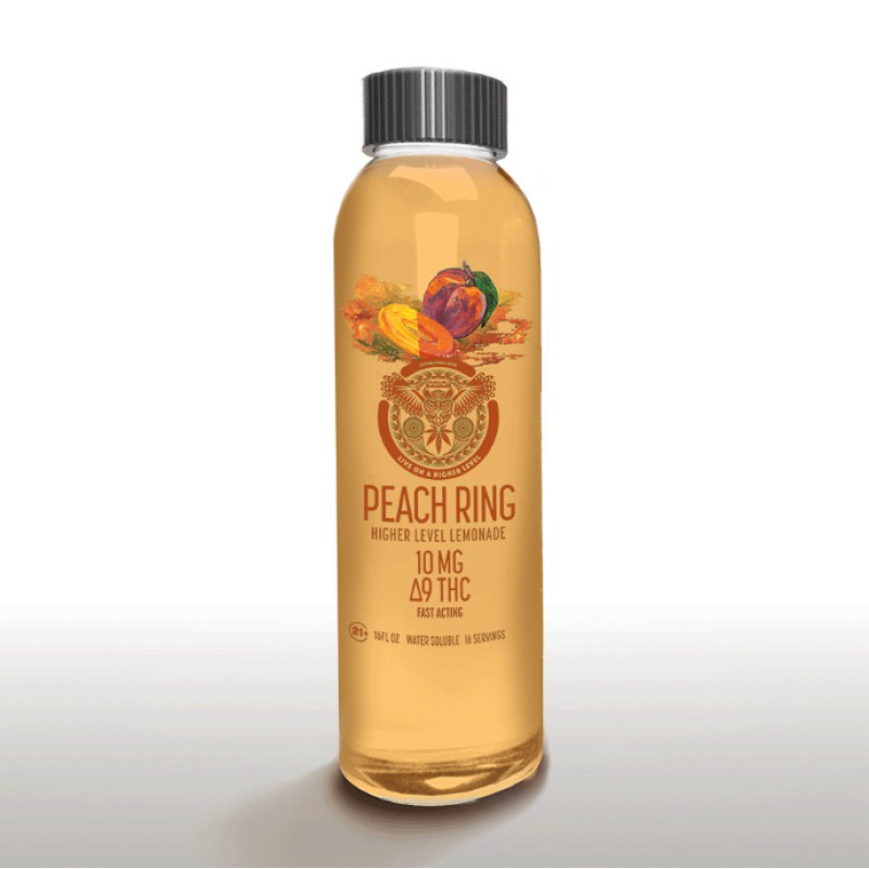 OCHOxs JUICE 100MG DELTA 9 HIGHER KEVEL LEMONADE- PEACH RING