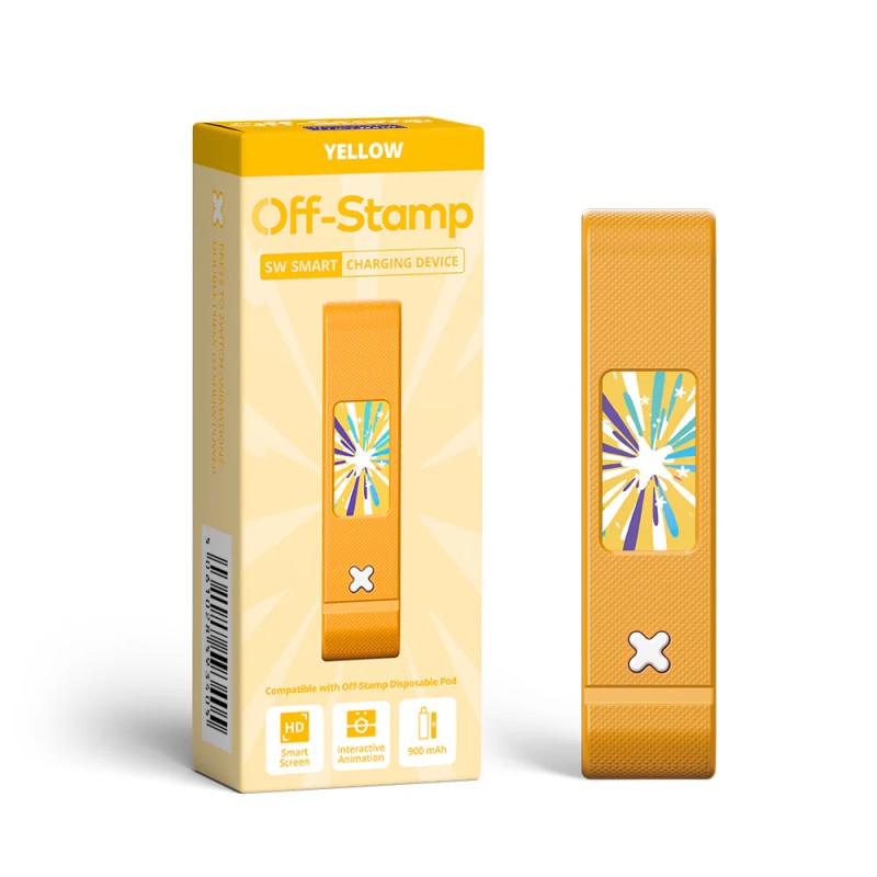 OFF STAMP BATTERY - YELLOW
