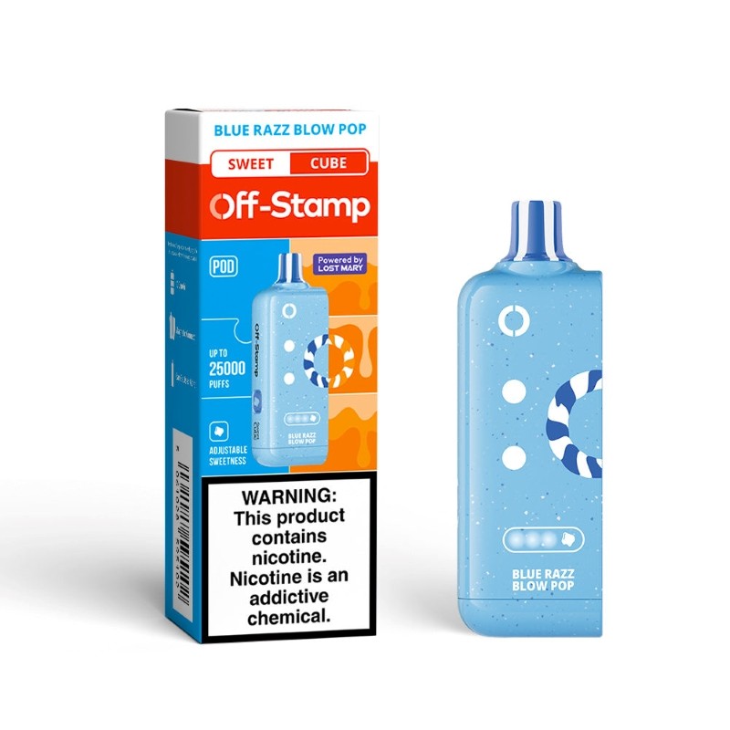 OFF STAMP PODS REFILL 25K SWEET EDITION- BLUE RAZZ BLOW POP