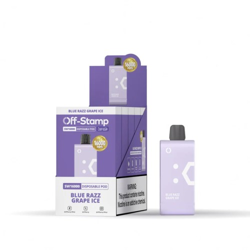 OFF STAMP SW16000 PODS - BLUE RAZZ GRAPE ICE