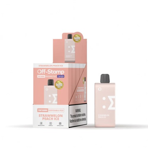 OFF STAMP SW16000 PODS - STRAWMELON PEACH ICE