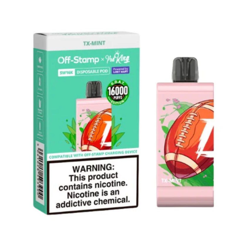 OFF STAMP X POD KING SW16000 PODS - TX-MINT