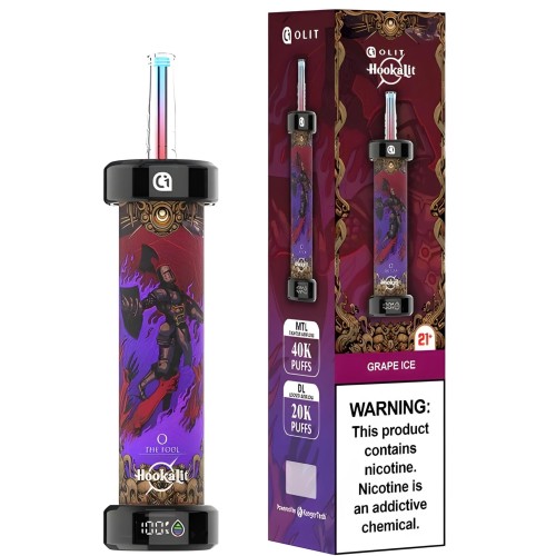 OLIT HOOKALIT 40000 PUFFS DSIPOSABLE - GRAPE ICE