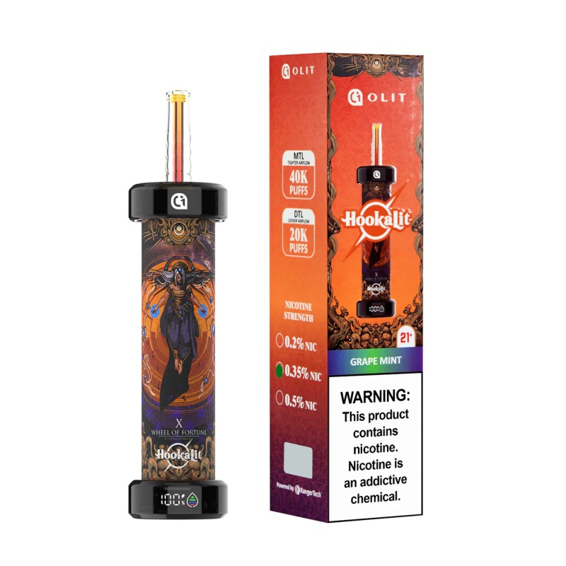 OLIT HOOKALIT 40000 PUFFS DSIPOSABLE - GRAPE MINT