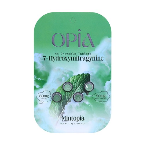 OPIA 4CT HYDROXY MITRAGNINE TABLETS- MINTOPIA