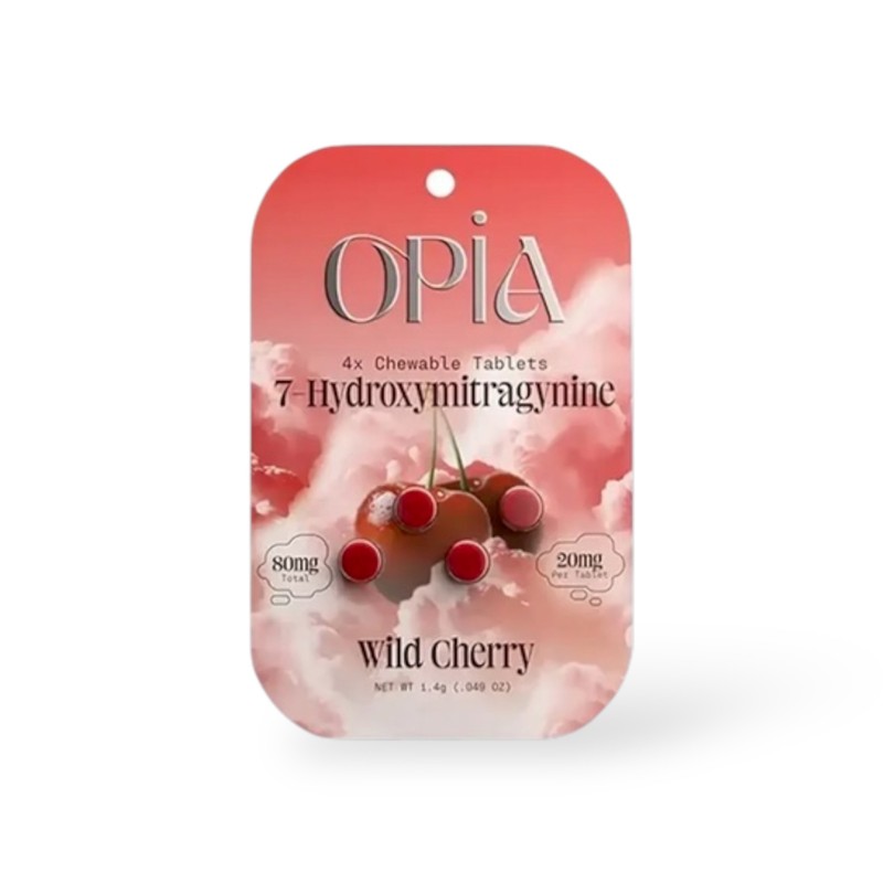 OPIA 4CT HYDROXY MITRAGNINE TABLETS- WILD CHERRY