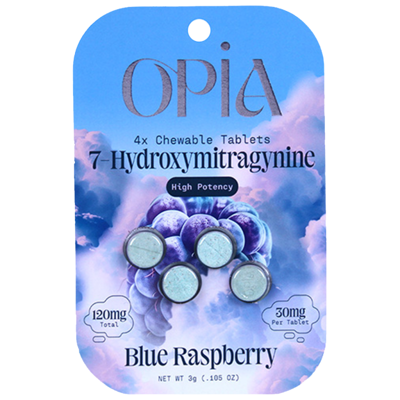 OPIA HYDROXY KRATOM TABLETS 30MG 1CT- BLUE RASPBERRY