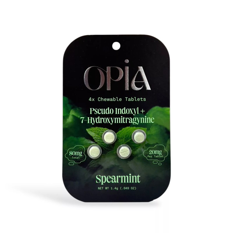 OPIA PSEUDO 4CT HYDROXY MITRAGNINE TABLETS- SPEARMINT