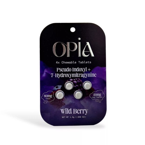 OPIA PSEUDO 4CT HYDROXY MITRAGNINE TABLETS- WILD BERRY