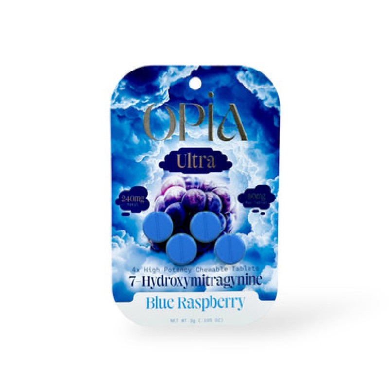 OPIA ULTRA 7 HYDROXY 60MG 4CT- BLUE RASPBERRY