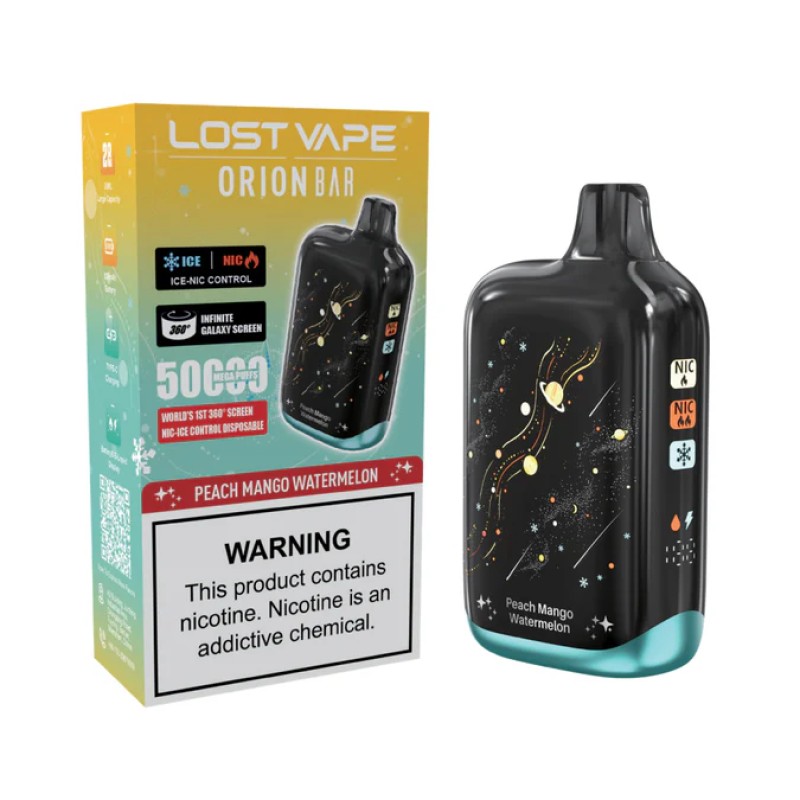 ORION BAR LOST VAPE 50K MEGA PUFFS- PEACH MANGO WATERMELON